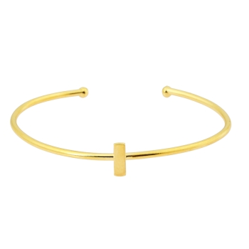 Bracelet set/6 made from brass, goldplated